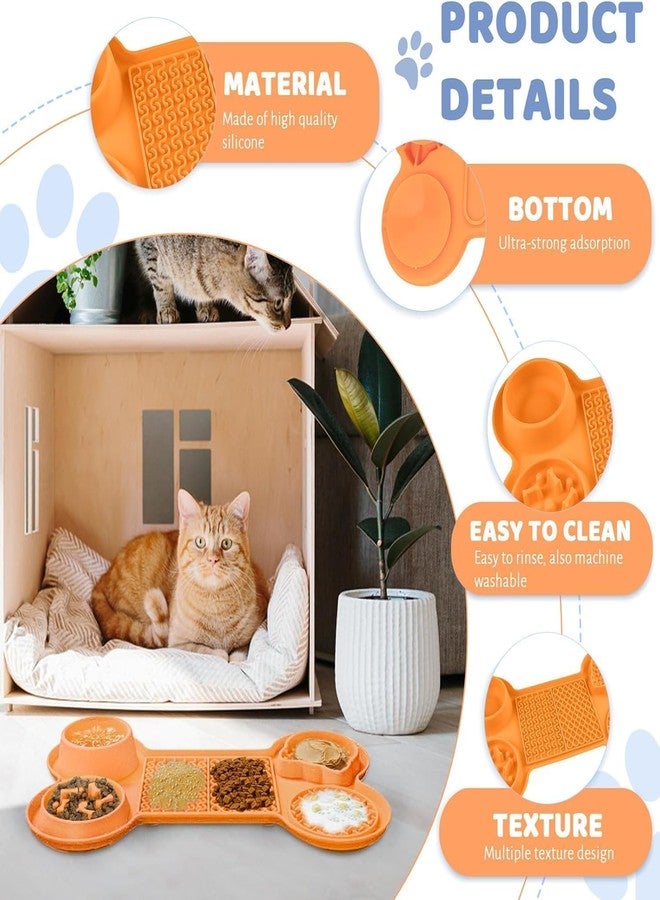 Riviox Pet Licking mat 6in1 Bone Lick Mat Super Strong adsorption Anti bite Durable Light Licking and Slow Eating... - Image 3